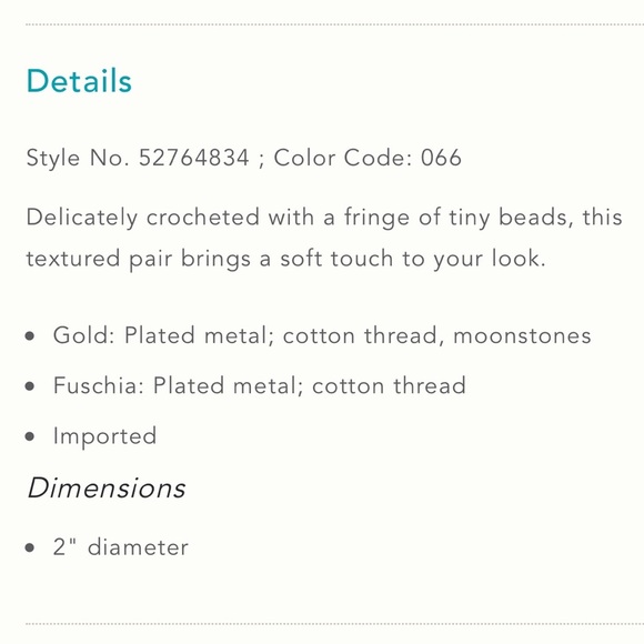 Anthropologie Earrings NWT - Picture 4 of 7